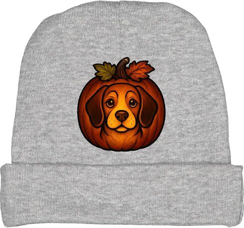 inktastic Halloween Beagle Pumpkin Baby Beanie Hat in Saudi Arabia