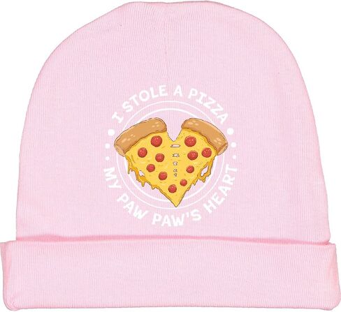 inktastic I Stole a Pizza My Paw Paw's Heart Baby Beanie Hat in Saudi Arabia