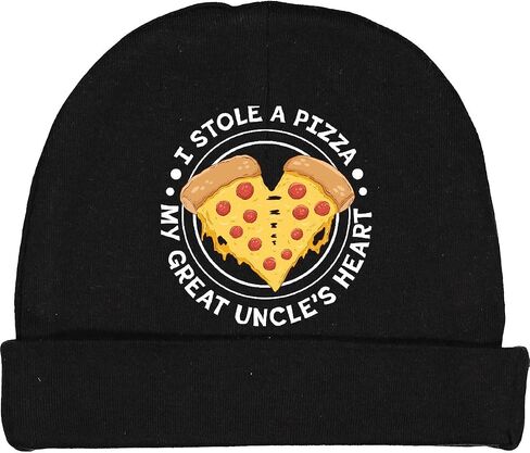 inktastic I Stole a Pizza My Great Uncles's Heart Baby Beanie Hat in Saudi Arabia