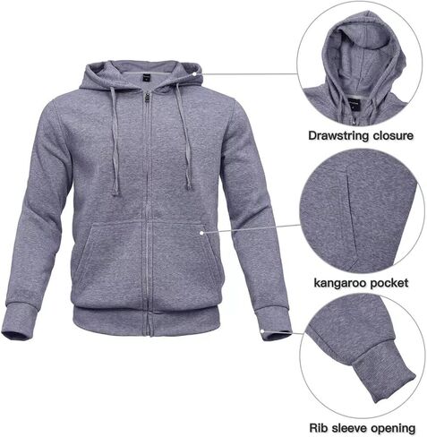 بدلة رياضية للرجال من AKsit مكونة من قطعتين بدلة رياضية بغطاء للرأس طقم بدلة للركض ملابس غير رسمية ملابس رياضية بسحاب طقم رياضي للمدينة أسود رمادي مموه M in Kuwait