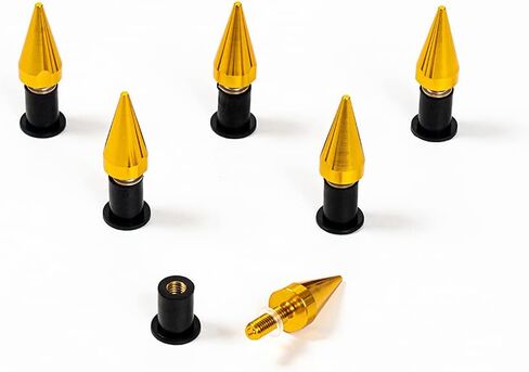 6 Pieces Universal Spike Windcreen Bolts Fit for Most Motorcycle Windshield Screw Set Nuts Fasteners (Black) in Saudi Arabia