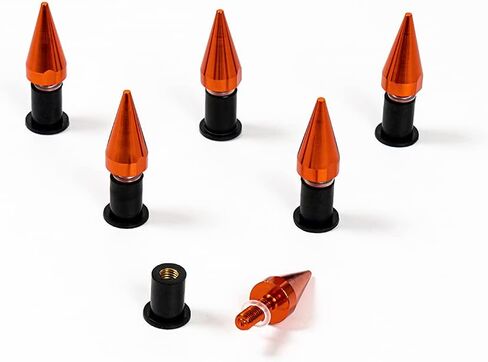 6 Pieces Universal Spike Windcreen Bolts Fit for Most Motorcycle Windshield Screw Set Nuts Fasteners (Black) in Saudi Arabia