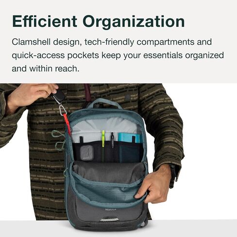 Osprey Nebula Shoulder Sling Bag, Cascade Blue/Coal Grey Heather in Saudi Arabia