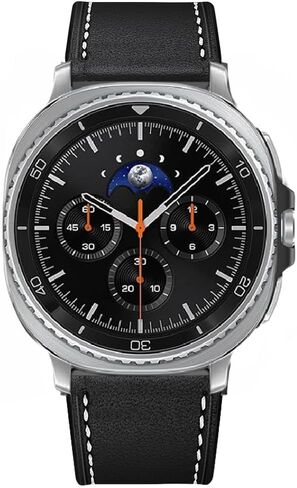 أساور Olytop الجلدية لساعة Galaxy Watch 7/6/4 Classic 47mm 46mm 43mm 42mm/Watch 5 Pro 45mm Bands، Samsung Galaxy Watch 6/5/4/Acitve 2 Bands 44mm 40mm، 20mm حزام بديل للرجال، أسود + بني in Saudi Arabia
