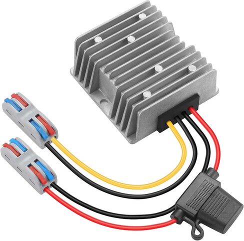 Voltage Reducer,DC 20-72V 24V/48V/60V to DC 12V10A Step Down Converter Regulator Waterproof Volt Transformer for Golf Cart, forklifts Car in Saudi Arabia