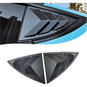 النافذة الجانبية الخلفية المتوافقة مع طراز تسلا Y 2020 2021 2022 2023 2024 Sunshade الجانبي الجانبي تنفيس مغرفة الأغطية الستائر 2pcs (أسود لامع) in Kuwait