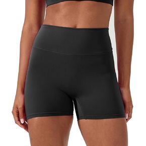 Women's High Waist Workout Shorts Breathable Scrunch Butt Seamless Athletic Nylon Tummy Control Gym Running Yoga Short in Kuwait