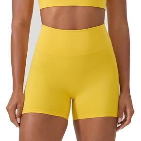 Women's High Waist Workout Shorts Breathable Scrunch Butt Seamless Athletic Nylon Tummy Control Gym Running Yoga Short in Kuwait