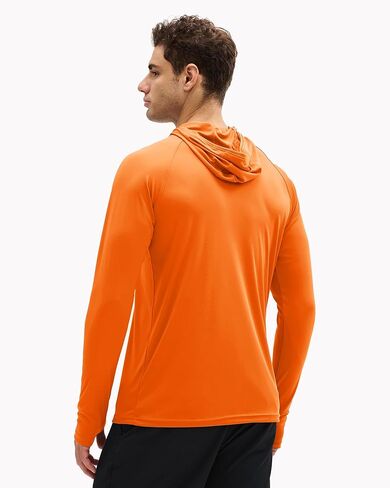 Boladeci Men's UPF 50+ Sun Protection Lightweight Hoodie Shirts Long Sleeve Fishing Shirts SPF UV Hiking Swim in Kuwait