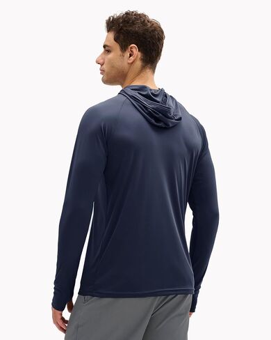 Boladeci Men's UPF 50+ Sun Protection Lightweight Hoodie Shirts Long Sleeve Fishing Shirts SPF UV Hiking Swim in Kuwait