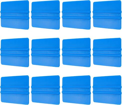 Harfington 12pcs Squeegee Vinyl ، Tool Wrap Vinyl Decal Squeegee ، مقطورة من مكشطة الفينيل 4 بوصة للسيارة لتفاف السيارة ، صنع العلامات ، النافذة ، الأزرق ، المستطيل in Kuwait