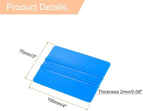 Harfington 12pcs Squeegee Vinyl ، Tool Wrap Vinyl Decal Squeegee ، مقطورة من مكشطة الفينيل 4 بوصة للسيارة لتفاف السيارة ، صنع العلامات ، النافذة ، الأزرق ، المستطيل in Kuwait