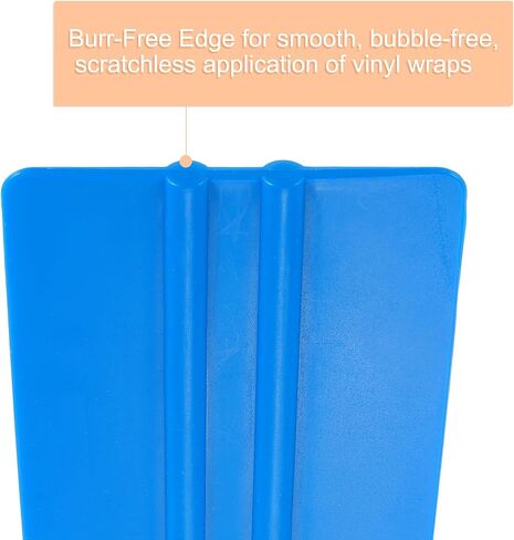 Harfington 12pcs Squeegee Vinyl ، Tool Wrap Vinyl Decal Squeegee ، مقطورة من مكشطة الفينيل 4 بوصة للسيارة لتفاف السيارة ، صنع العلامات ، النافذة ، الأزرق ، المستطيل in Kuwait