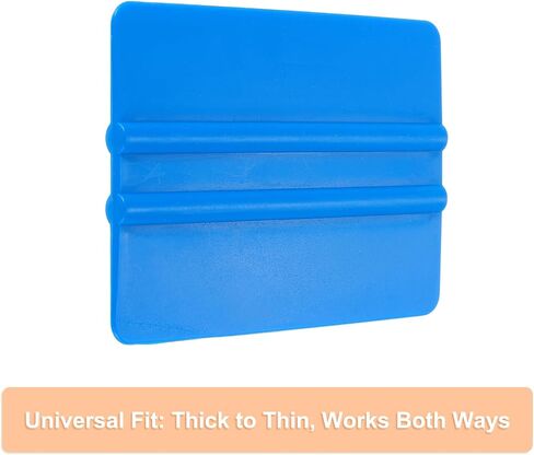 Harfington 12pcs Squeegee Vinyl ، Tool Wrap Vinyl Decal Squeegee ، مقطورة من مكشطة الفينيل 4 بوصة للسيارة لتفاف السيارة ، صنع العلامات ، النافذة ، الأزرق ، المستطيل in Kuwait