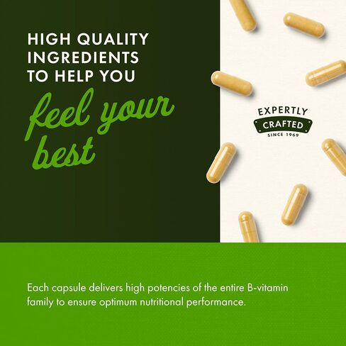 Swanson B-50 B-Complex - B Vitamin Complex with High Potency & Bioavailability - Promotes Immune System Support, Aids Heart Health, & Supports Healthy Nervous System - (250 Capsules) in Saudi Arabia