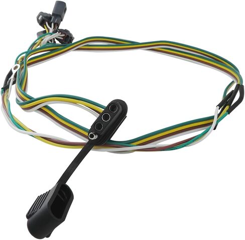 New Upgrade 4-Way Flat Trailer Wiring Harness 55-363 for 1998-2006 Jeep Wrangler TJ Vehicle-Side 4 Pin Trailer Towing Hitch Wiring for Jeep TJ 4 Prong Trailer Light Plug, Plug & Play 4 Way Flat in Saudi Arabia