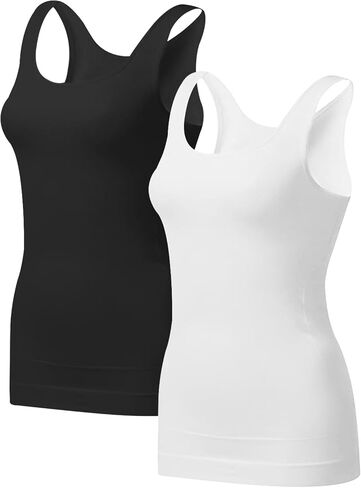 EUYZOU Women's Tummy Control Shapewear Tank Tops - Seamless Body Shaper Compression Top in Saudi Arabia
