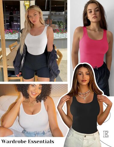 EUYZOU Women's Tummy Control Shapewear Tank Tops - Seamless Body Shaper Compression Top in Saudi Arabia