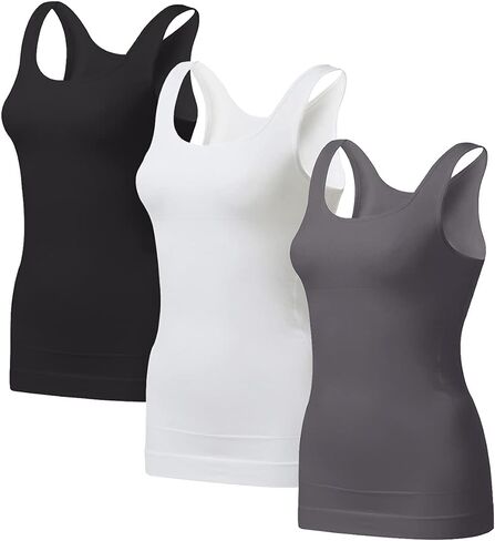 EUYZOU Women's Tummy Control Shapewear Tank Tops - Seamless Body Shaper Compression Top in Saudi Arabia