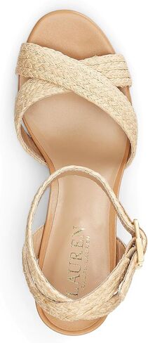 Lauren Ralph Lauren Women's Sasha Raffia Platform Sandal in Saudi Arabia