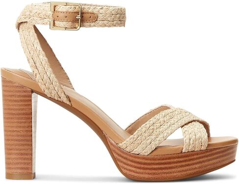 Lauren Ralph Lauren Women's Sasha Raffia Platform Sandal in Saudi Arabia