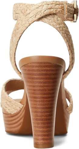 Lauren Ralph Lauren Women's Sasha Raffia Platform Sandal in Saudi Arabia