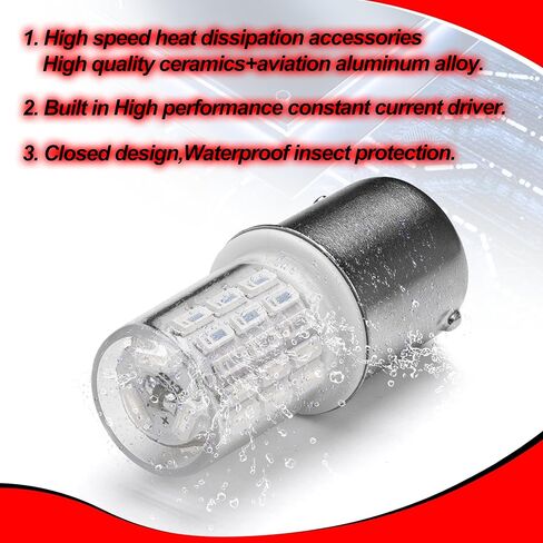 12 فولت وميض وميض أضواء الفرامل وميض 1157 2057 2357 7528 Bay15d LED LED استبدال لارفي CAMPER in Kuwait