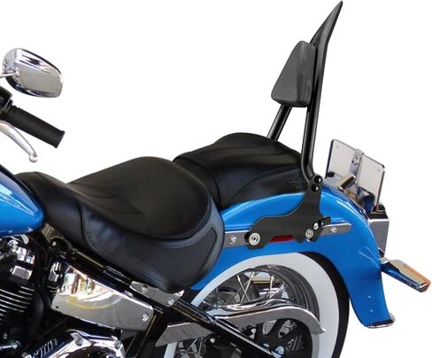 WSAYS 23 "Tall Sissy Bar 1.3" مسند راكب للركاب الدهون سريعًا قابل للفصل مع Harley Softail Deluxe Fat Boy Heritage Standard Springer Classic 2000-2017 ، Chrome in Kuwait