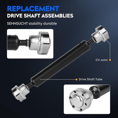 Front Drive Shaft Assembly Fit for Dodge Durango 2011-2025, for Jeep Grand Cherokee 2011-2021, Driveshaft Assembly Prop Shaft Replace for 938-140 (Only Fit AWD, 2 Speed Transfer Case) in Kuwait