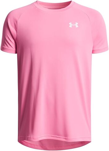 Under Under Armor Boys Tech 2.0 Shorted Seleve T-Shirt ، (682) Fluo Pink / / White ، Medium in Saudi Arabia