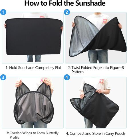 Tesla Model Y Sunshade Roof 2020-2024 | Split-Design UV Protection & Heat Insulation | UPF50+ Reflective Fabric, Sag-Free Fit, Quick Installation in Saudi Arabia