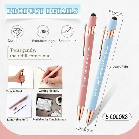 Fulmoon 10 Pcs Book Lovers Gifts 5 Inspirational Notebooks Journal with 5 Pens Vintage Gift Bulk Book Lover Appreciation Gift Christmas Favors for Teacher Librarian Reader Student Coworker (Classic) in Saudi Arabia