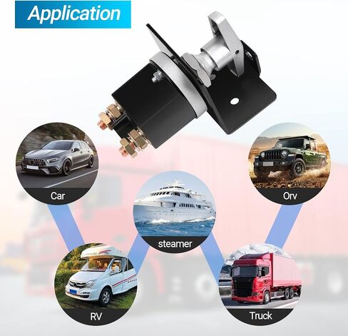 500A High Current 12V-36V Battery Cut Off Switch with Lock-Out Plate, Replace 20247, Waterproof Master Battery Disconnect Switch Fixed Handle Isolator for Car, Truck, RV, Yacht, Boat in Saudi Arabia