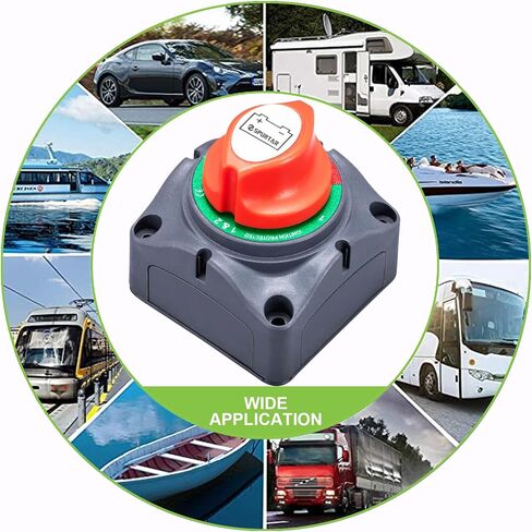 بطارية SPERTAR CAR DISCLINECT SWITCH 12V 24V 48V 275A Battery Cuts Off Kill Switch Slector arsist in Saudi Arabia
