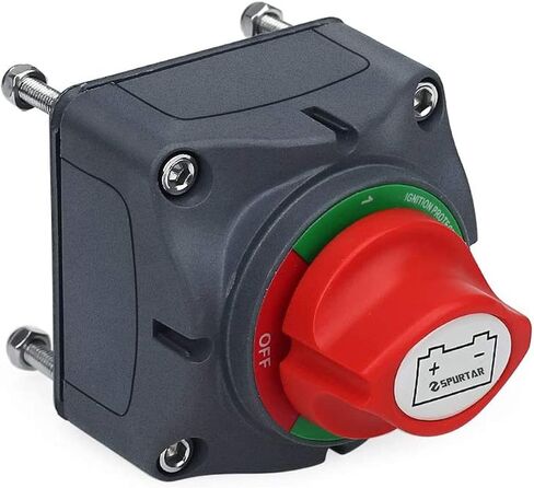 بطارية SPERTAR CAR DISCLINECT SWITCH 12V 24V 48V 275A Battery Cuts Off Kill Switch Slector arsist in Saudi Arabia