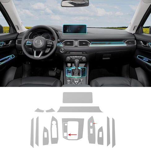 PPF Precut 8.5Mil Car Paint Protective Film for Mazda CX-5 2023-2024 TPU HD Film Scratch Protector Interior Accessories Accessories in Kuwait