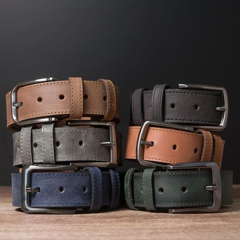 حزام جلدي مخصص للرجال - هدية محفورة مخصصة له - حزام جلدي أعلى من الحبوب للذكرى السنوية ، هدية رجالي فريدة من نوعها in Kuwait