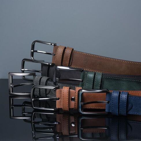 حزام جلدي مخصص للرجال - هدية محفورة مخصصة له - حزام جلدي أعلى من الحبوب للذكرى السنوية ، هدية رجالي فريدة من نوعها in Kuwait