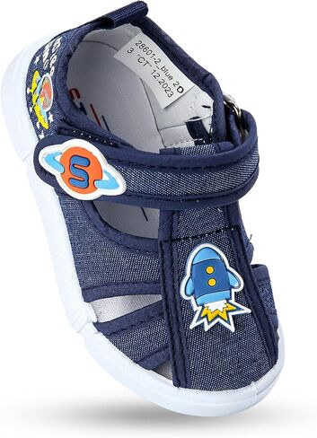STOVEL'S Toddler Sandals for Boys & Girls – Lightweight Closed-Toe Shoes with Hook & Loop, Non-Slip Sole, Sizes 5–10 in Saudi Arabia