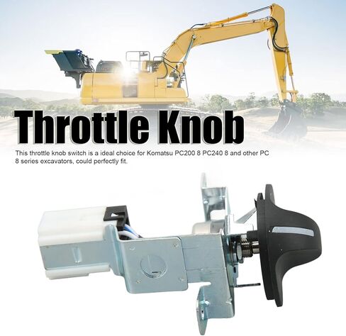 مقبض الخانق لـ Komatsu ، PC200 8 PC240 8 ، استبدال التبديل 22U 06 22420 ، حفارة حساسة قياسية ، تحكم على الفور وبشكل دقيق ، سهل التثبيت in Saudi Arabia