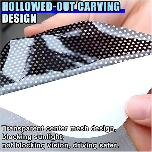 4PCS Car Side Window Sunshade, Block UV Rays Privacy Protector Car Static Cling Film Sticker, Reusable Washable Auto Shade Stickers for Heat Glare Protection, Window Film for Most Cars in Saudi Arabia