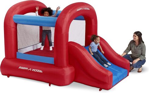 نطاطة الفناء الخلفي من راديو فلاير، منزل نطاط، سترة قابلة للنفخ مع منفاخ هواء، للأعمار من 3 إلى 8 سنوات in Kuwait