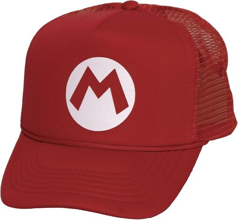 البالغين ماريو هات Trucker Cosplay Costume Plummer Bros Cap in Kuwait