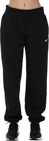 Nike Women's NSW Sportswear Essential Fleece Pants Joggers, Black/White, X-Large in Saudi Arabia