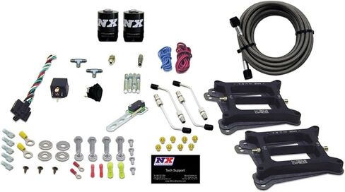 Nitrous Express - Dual 4150/Alcohol Nitrous Kit (100-500HP) w/o Bottle (50245-00) in Saudi Arabia