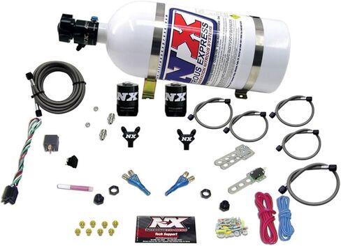 Nitrous Express - GM EFI Dual Nozzle Nitrous Kit (100-300HP) w/10lb Bottle (20215-10) in Saudi Arabia