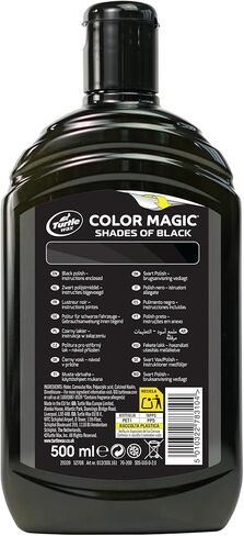 Turtle Wax 52708 Color Magic Car Paintwork Polish يستعيد اللون والتألق الأسود 500 مل in Saudi Arabia