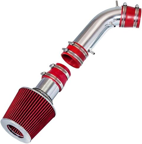 Rtunes Racing Short Ram Air Intake Kit + Filter Combo Compatible For 96-98 4Runner 3.4L / 95-98 T100 / Tacoma 3.4L (Red) in Saudi Arabia