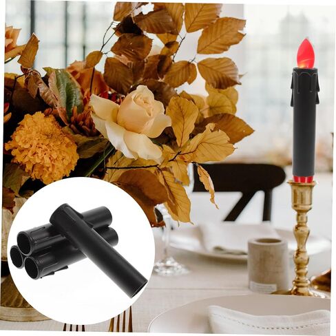 Popetpop 20pcs شمعة الثريا تغطي الأكمام الشمعة البلاستيكية لإصلاح المصباح أغطية مقبس ضوء لمآخذ قاعدة الشمعدانات قاعدة الثريات القياسية (φ22x105mm) in Saudi Arabia