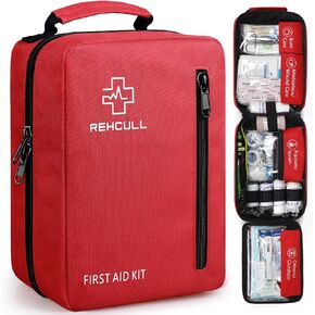 First Aid Kit for Home, Premium 410 Piece Well-Organized Large Medical Kits Survival for Travel Camping Hiking, Premium Water Resistant Trauma Kit Emergency Supplies Bag for Car Office College in Saudi Arabia